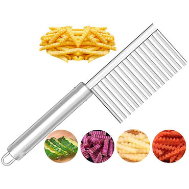 Stainless Steel Wavy Slicer Knife - Karout Online -Karout Online Shopping In lebanon - Karout Express Delivery 