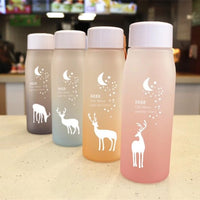Water Bottle Gradient Plastic Sports Cup Transparent Girl Leakproof Drop-proof Drinking Portable Outdoor Water Bottles 500ml / 6952446454517