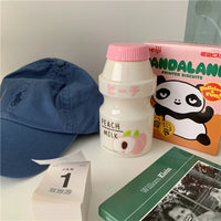 **NET**Summer Water Bottle Creative Fruit Plastic Portable Water Bottles For Kids Girl Anti-Fall Water Cup 480ml / 2216