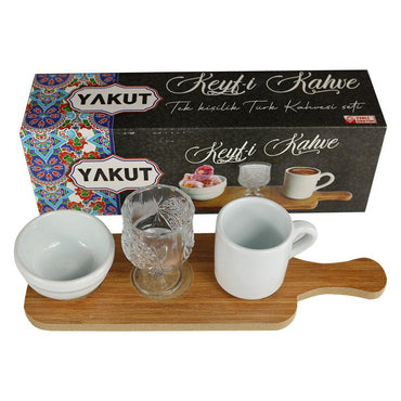 YAKUT Coffee Serving Set ( 3 Pcs) - Karout Online -Karout Online Shopping In lebanon - Karout Express Delivery 