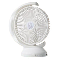 Shop Online Rechargeable Portable Table Fan 3 Speeds with Led Light / QG-5590 - Karout Online Shopping In lebanon