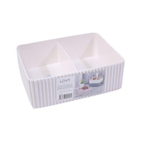 Lova Plastic Two Compartment Stackable Organizer / 030 - Karout Online -Karout Online Shopping In lebanon - Karout Express Delivery 