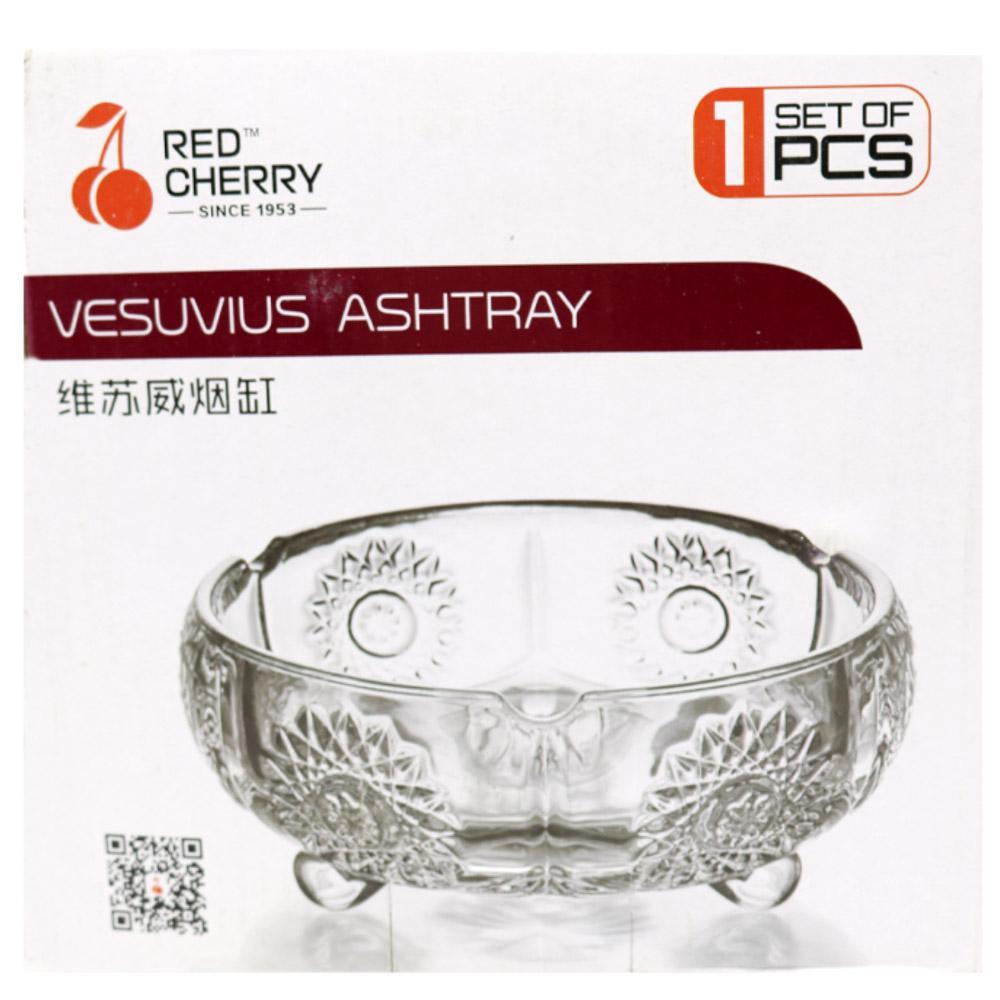 Glass Round Ashtray ( Red Cherry) / Mw-474 Yg6001 Home & Kitchen