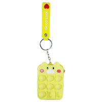 Small Pop It fidgets Keychain Bag with Faces PO-03 / TS-13 - Karout Online -Karout Online Shopping In lebanon - Karout Express Delivery 