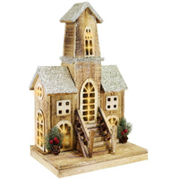 Light Wood House Christmas Decoration LED 44 CM - Z18-032.