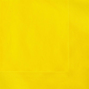 Birthday- Colored Napkin (20 Pcs)/ab-119/c-715/c-75/678995/106021 Yellow Birthday & Party Supplies