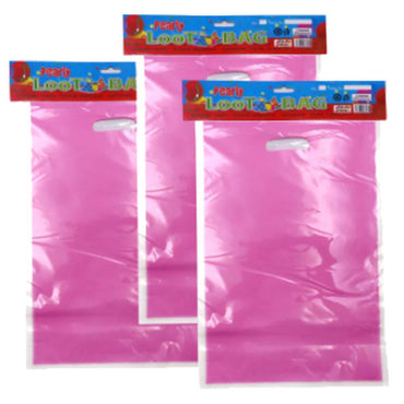 Birthday-Colored Gift Bags (10 Pcs) / Ab-126 Fuchsia Birthday & Party Supplies