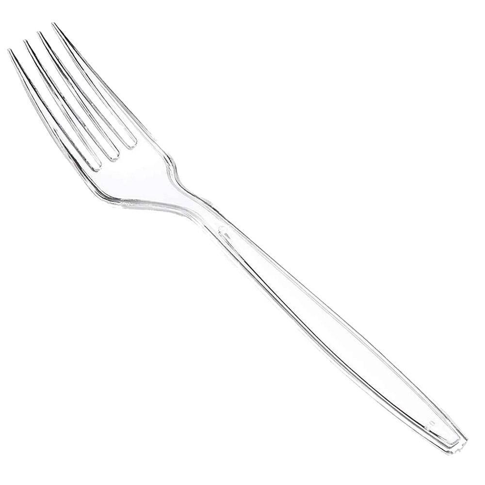 Transparent Plastic Forks (100 Pcs) Cleaning & Household