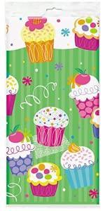 Cupcake Party- Table Cover ( 180*120 Cm ) Birthday & Party Supplies