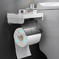 **NET**Toilet Paper Holder With Shelf Wall Mounted Organizer