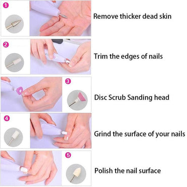 Burnishing Electric Machine Personal Manicure and Pedicure Kit /00132 - Karout Online -Karout Online Shopping In lebanon - Karout Express Delivery 