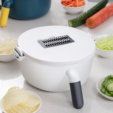 **NET**Multifunction Adjustable Vegetable Cutter with Drain Basket 9 in 1