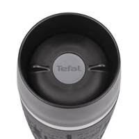 Tefal Stainless Steel Travel Mug 360 ml Black / K3081114 - Karout Online -Karout Online Shopping In lebanon - Karout Express Delivery 
