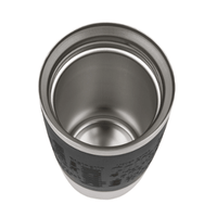 Tefal Stainless Steel Travel Mug 360 ml Black / K3081114 - Karout Online -Karout Online Shopping In lebanon - Karout Express Delivery 