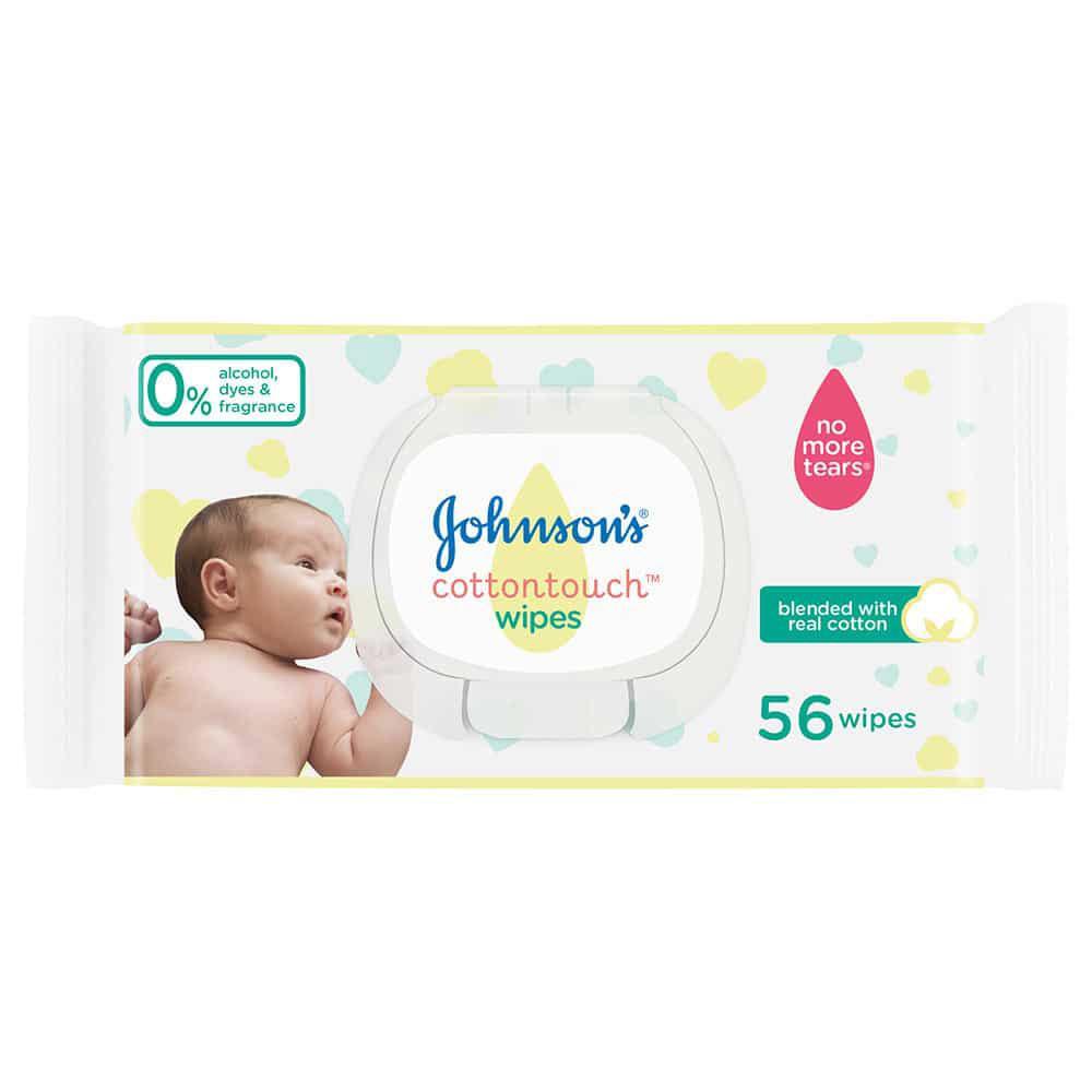 Johnson's Cotton Touch Baby Wipes 56 pcs.
