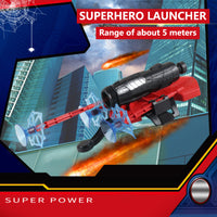 (NET)Spider Man Gloves Launcher Gun with 3 Soft Bullet Toy for Boys / 22FK216