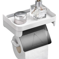 **NET**Toilet Paper Holder With Shelf Wall Mounted Organizer