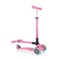 Globber Scooter Primo Foldable Fantasy Lights - Neon Pink / 434-110 - Karout Online -Karout Online Shopping In lebanon - Karout Express Delivery 