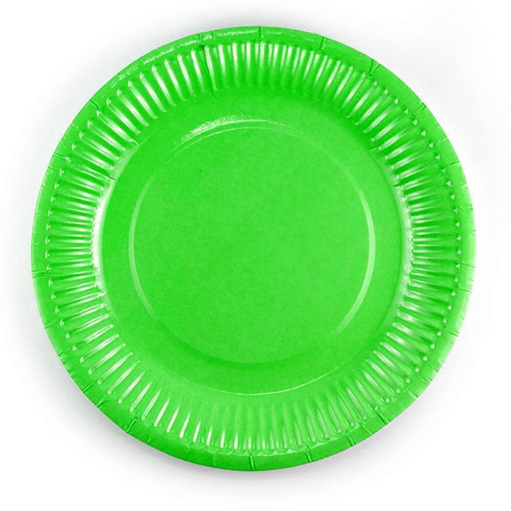 Party Supplies - Colorful Paper Plate (23 CM) 10PCS - Karout Online -Karout Online Shopping In lebanon - Karout Express Delivery 