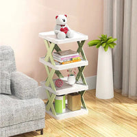 5 layer Stackable Shoe Storage Box Entryway Shelf Box Plastic Shoe Cabinet Space Saver / 23FK056-1