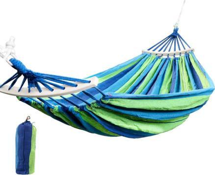 Portable Travel Camping Hanging Hammock Swing Blue& Green Summer