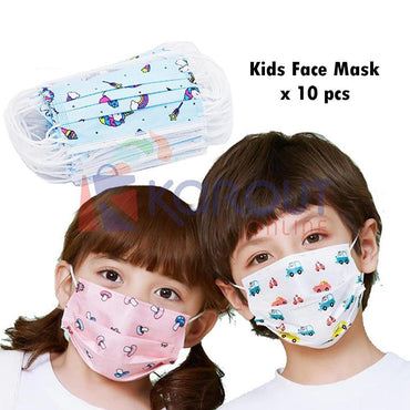 Disposable Face Masks for Kids - Pack of 10.