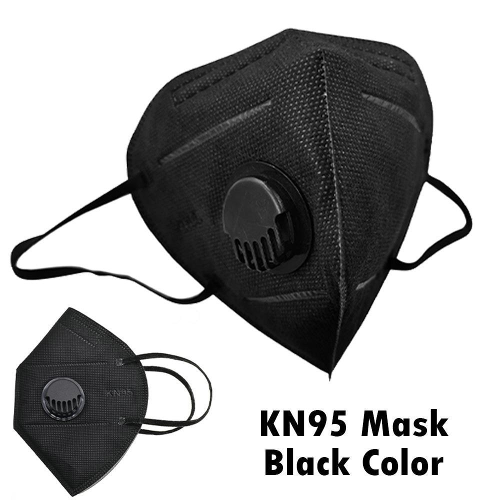 KN95 with Filter Black Face Mask.
