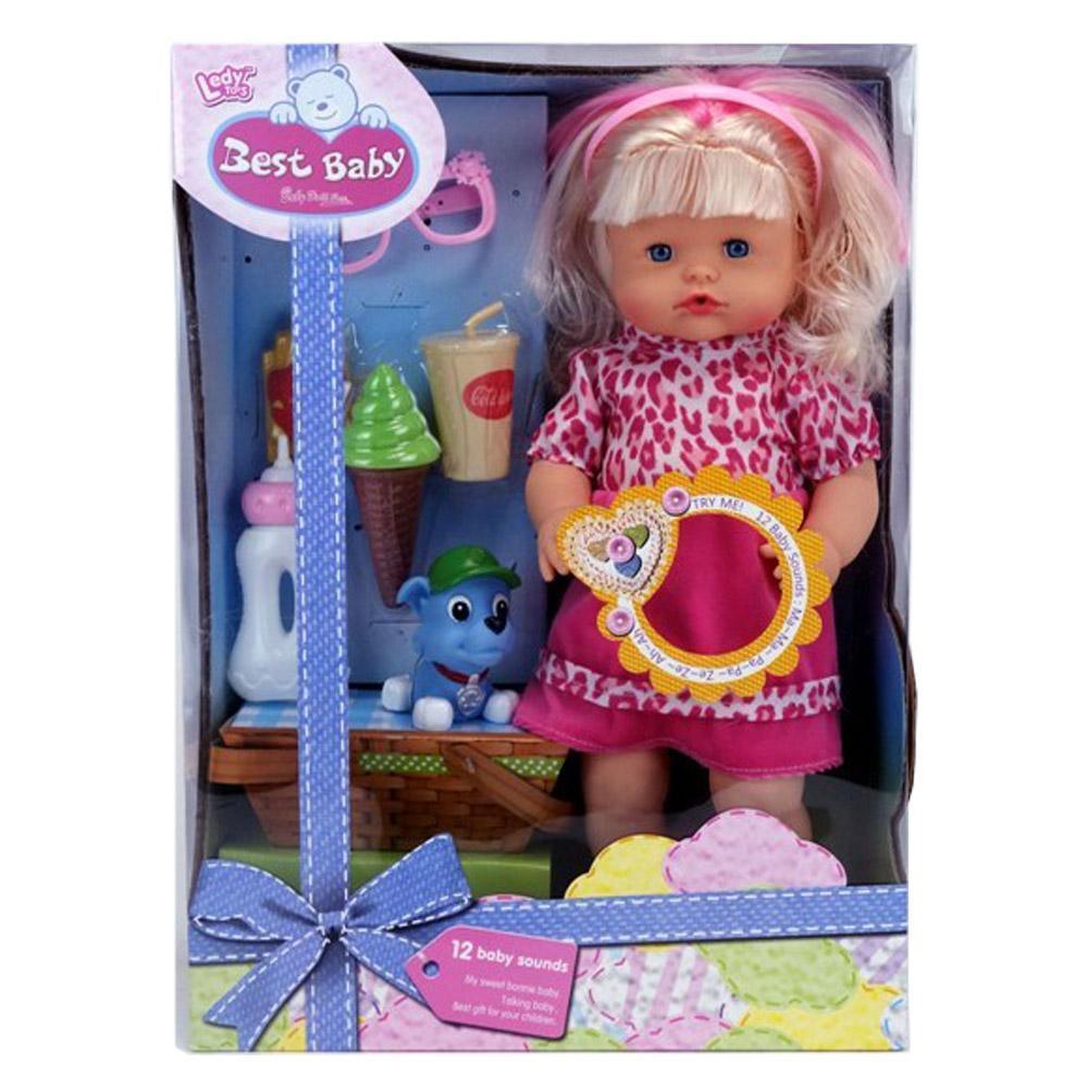 16 inch DOLL WITH THE FUNCTION OF DRINKING AND STALING 12SOUND.