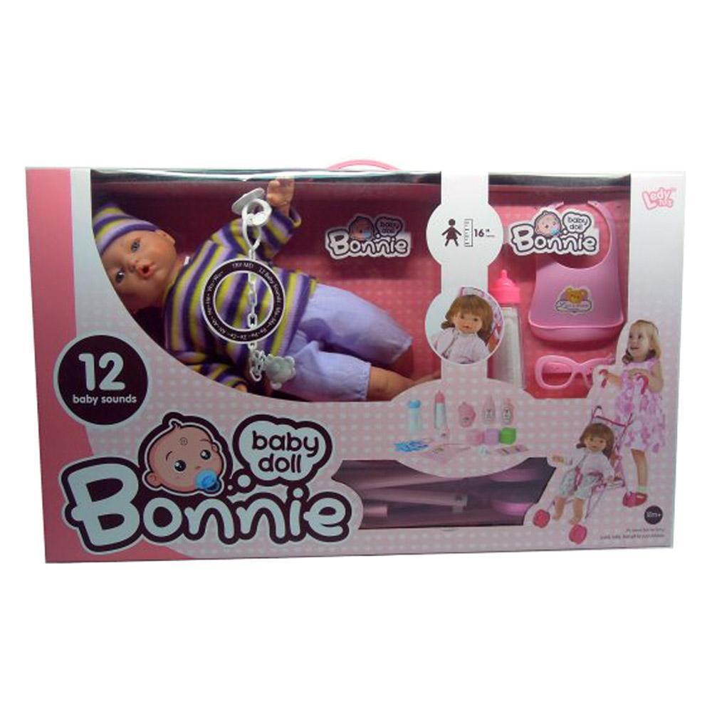 16 inch Bonnie baby doll with stroller.