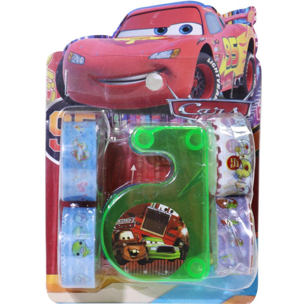 Kids Characters Tape Kit Cars Stationery