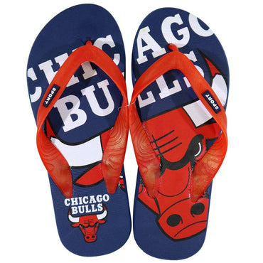 Chicago Bulls Flip Flops / N-294 - Karout Online -Karout Online Shopping In lebanon - Karout Express Delivery 