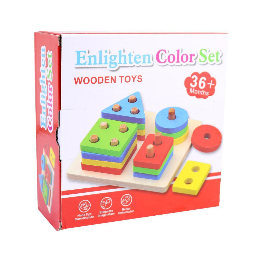 Enlighten Color Set Wooden Toys.