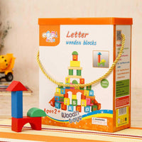 Letter Wooden Blocks 50 pcs - Karout Online