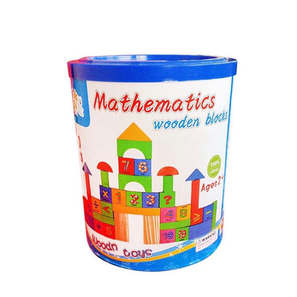 Mathematics Wooden Blocks 40 Pcs - Karout Online