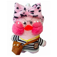 Plush Lalafanfan Duck Toys with bag and eyeglasses 26 cm - Karout Online -Karout Online Shopping In lebanon - Karout Express Delivery 