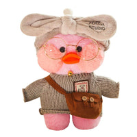 Plush Lalafanfan Duck Toys with bag and eyeglasses 26 cm - Karout Online -Karout Online Shopping In lebanon - Karout Express Delivery 