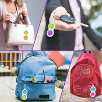 White Plastic Pop It Bubble Fidget Keychain / PO-26 - Karout Online -Karout Online Shopping In lebanon - Karout Express Delivery 