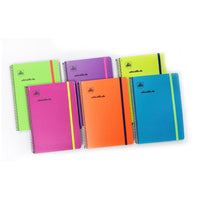 OPP Colori Della Vita Fluo Spiral With Elastic - 72 sheets-Line / 10.5 x 14.85 cm - Karout Online -Karout Online Shopping In lebanon - Karout Express Delivery 