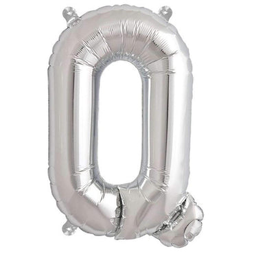 Birthday Letters & Numbers Helium Balloon G-259 Q / Silver Birthday Party Supplies