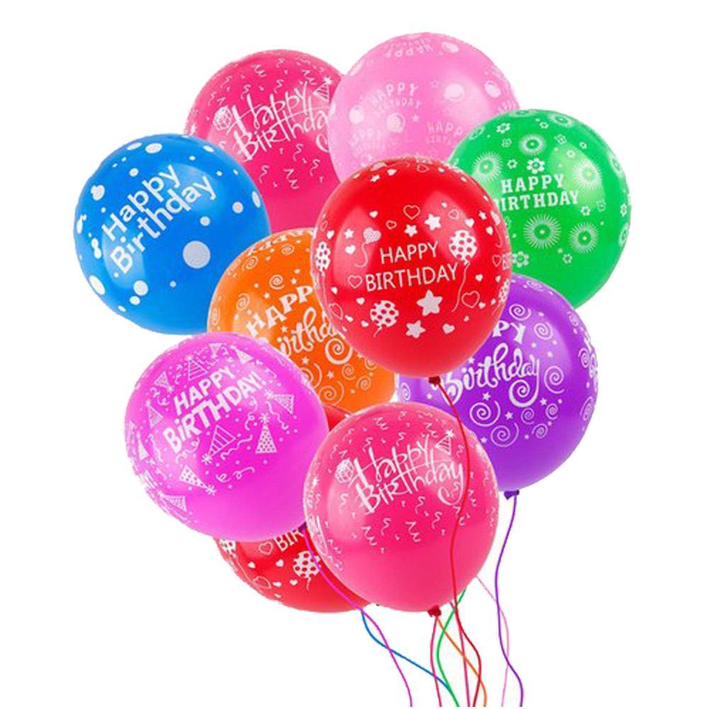 Happy Birthday Colorful Balloons Set ( 24 Pcs) Birthday & Party Supplies