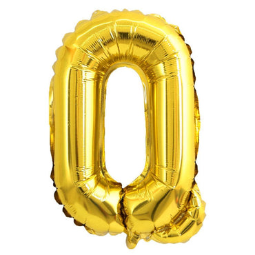 Birthday Letters & Numbers Helium Balloon G-259 Q / Gold Birthday Party Supplies