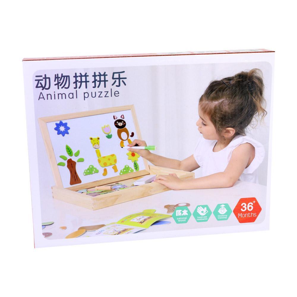 Kids White Board Animal Puzzle.