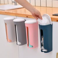 Multifunctional Wall Mounted Grocery Garbage Trash Bag Dispenser Storage Holder Case