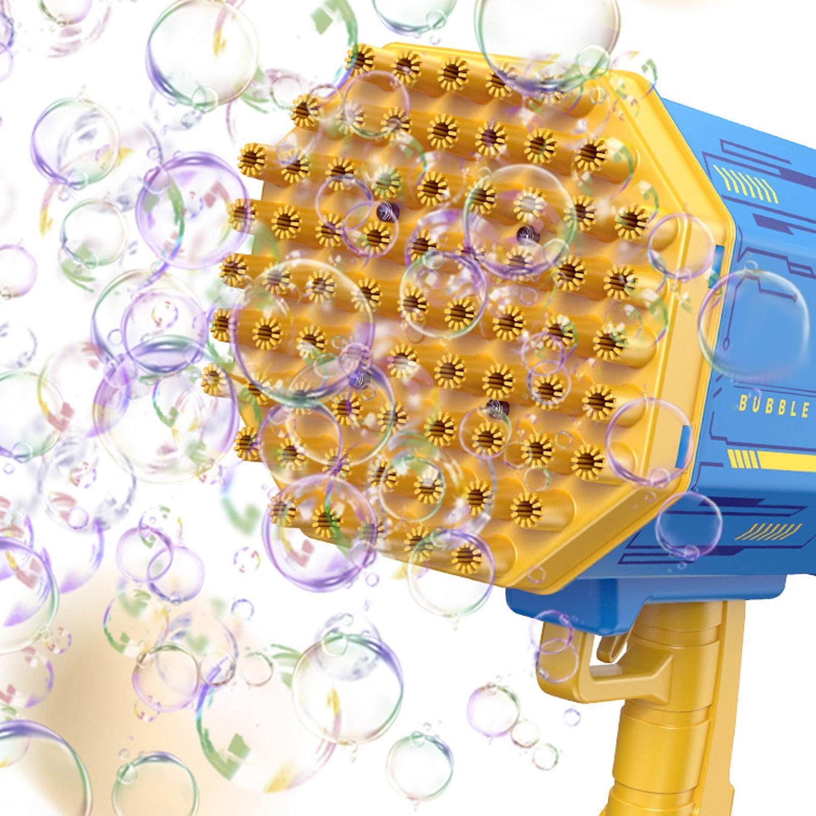 69 Holes Bubble Gun Automatic Funny Color Soaps Water Bubble Machine Toys / 22FK225 / KM-8