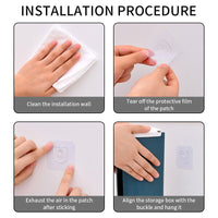 Multifunctional Wall Mounted Grocery Garbage Trash Bag Dispenser Storage Holder Case