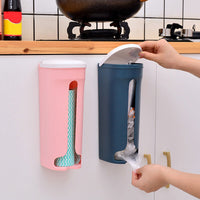 Multifunctional Wall Mounted Grocery Garbage Trash Bag Dispenser Storage Holder Case