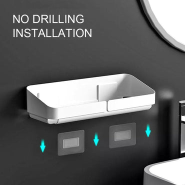 **(NET)**Self Adhesive Bathroom Shelf Wall Large  / 22FK215 / 2158