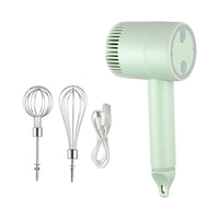 **NET**Electric Hand Mixer USB Rechargeable Hand Blender Cake Mixer Egg Beater