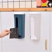 Multifunctional Wall Mounted Grocery Garbage Trash Bag Dispenser Storage Holder Case
