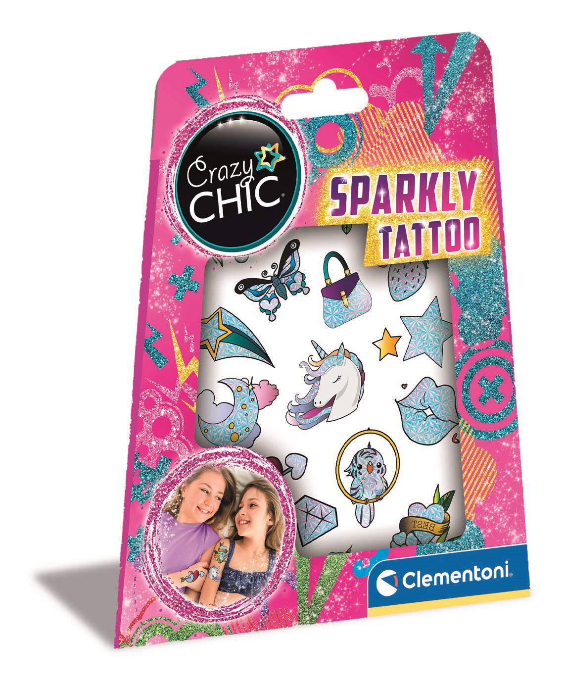 Clementoni Sparkly Tattoo - Karout Online -Karout Online Shopping In lebanon - Karout Express Delivery 